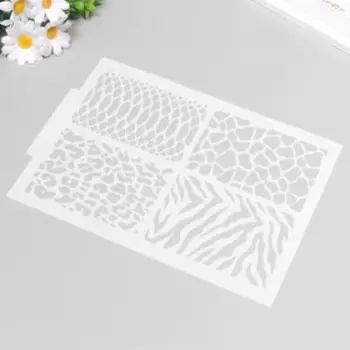 Трафарет пластик "Зоотекстура" 21х29,7 см