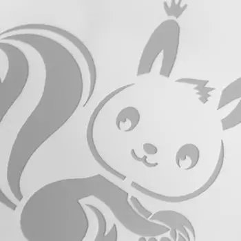 Трафарет пластик "Зверята. Белочка" 15х15 см