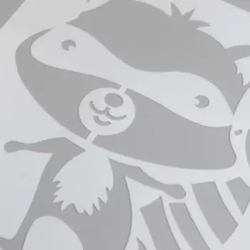 Трафарет пластик "Зверята. Енотик" 15х15 см