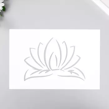 Трафарет пластиковый "Цветок" 24х16 см