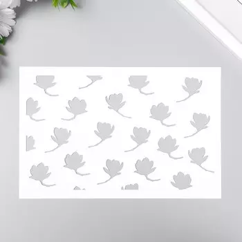 Трафарет пластиковый "Лепестки" 24х16 см