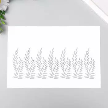 Трафарет пластиковый "Листья" 24х16 см