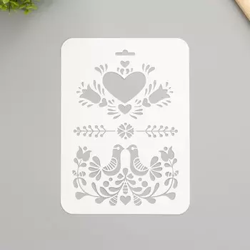 Пластиковый трафарет для творчества «Любовь», шаблон, 1622 см