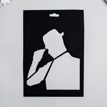 Пластиковый трафарет для творчества «Мужчина», шаблон, 2029 см