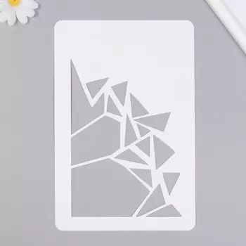 Трафарет пластиковый "Осколки" 16х24 см