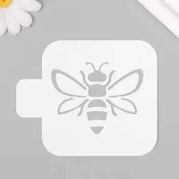 Трафарет пластиковый "Пчела"9х9 см