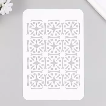 Трафарет пластиковый "Плиточки" 16х24 см