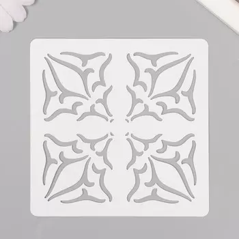 Пластиковый трафарет для творчества «Плитка клумба», 1111 см