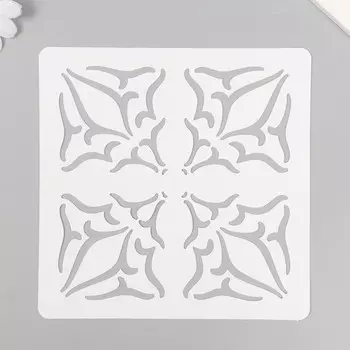 Пластиковый трафарет для творчества «Плитка бутон», 1515 см