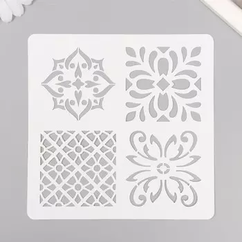 Трафарет плитка 15х15 см