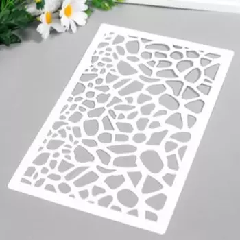 Пластиковый трафарет для творчества «Пятнистый рисунок», шаблон, 2416 см