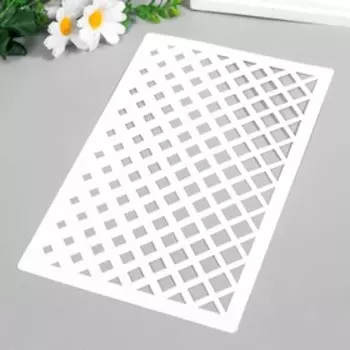 Пластиковый трафарет для творчества «Разные ромбы», шаблон, 2416 см