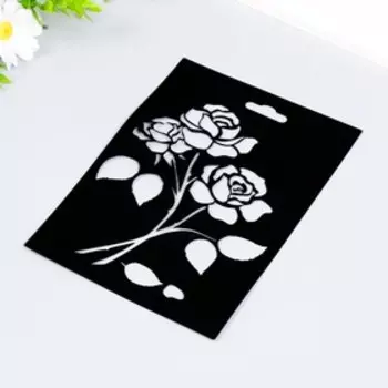 Трафарет "Роза" 14,5х20см