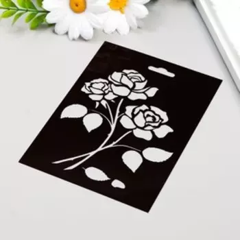 Трафарет "Роза" 9,5х14см