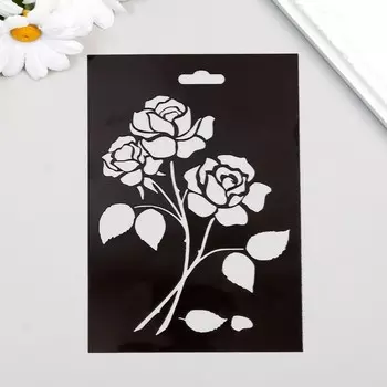 Трафарет "Роза" 9,5х14см