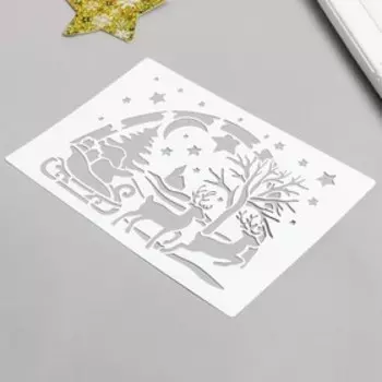 Трафарет "Рождественнская ночь" 24х16 см