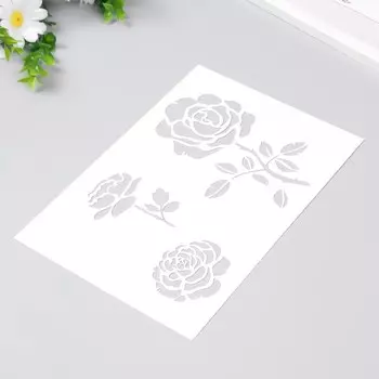 Трафарет "Розы" 24х16 см