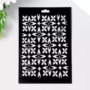 Трафарет пластиковый "Сетка №4" 9.5х14см