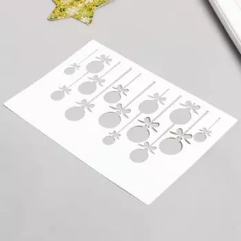 Трафарет пластиковый "Шарики" 24х16 см