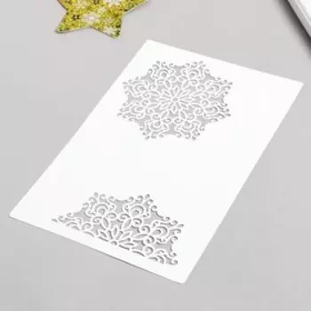 Трафарет "Снежинка" 24х16 см