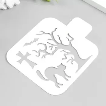 Трафарет "Старое дерево" 9х9 см