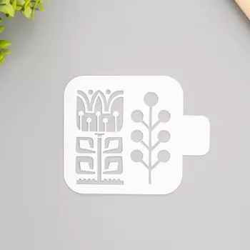 Трафарет "Тюльпан" 9х9 см