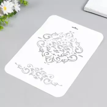 Трафарет "Узор цветочный" 22х31 см