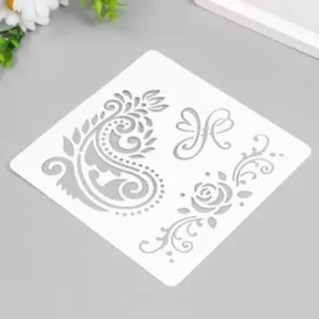 Трафарет "Узор мехенди" 15х15 см