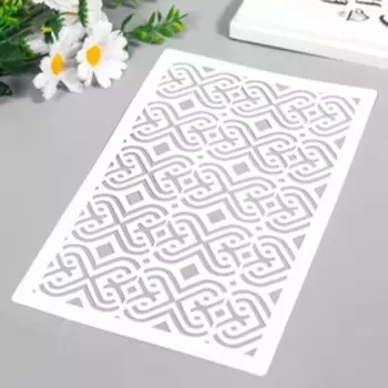 Трафарет пластиковый "Узоры" 24х16 см