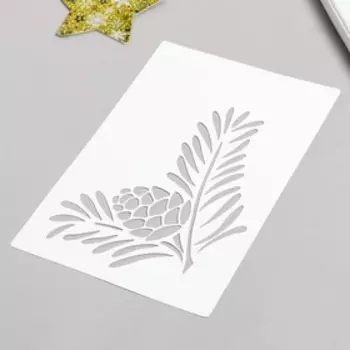 Трафарет "Веточка с шишкой" 24х16 см