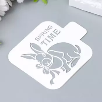 Трафарет "Время весны" 9х9 см