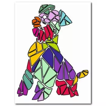 Трафарет-витраж "Пёс" 16х24 см