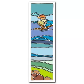 Трафарет-витраж "Птица" 11х32 см