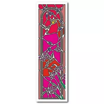 Трафарет-витраж «Птичка, цветочки», 1132 см