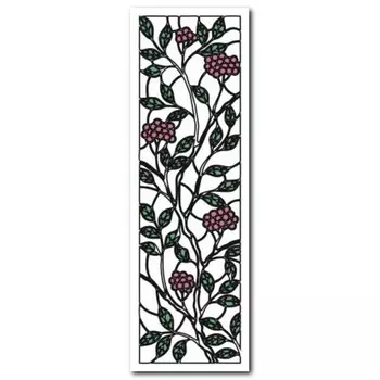 Трафарет-витраж "Растение" 11х32 см