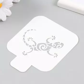 Трафарет "Ящерица" 9х9 см