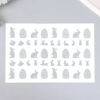 Трафарет "Зайки" 16х24 см