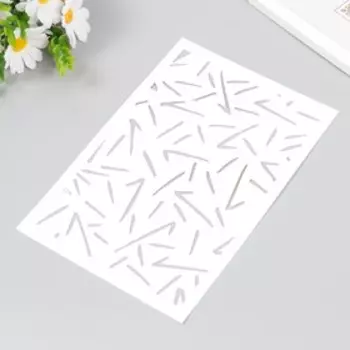 Трафарет пластиковый "Закорючки" 24х16 см