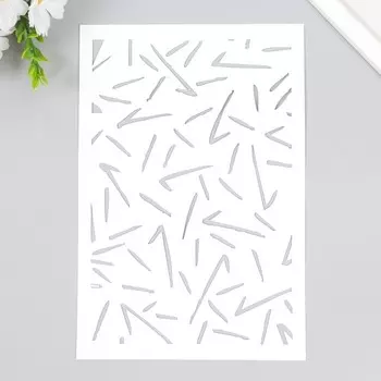 Трафарет пластиковый "Закорючки" 24х16 см