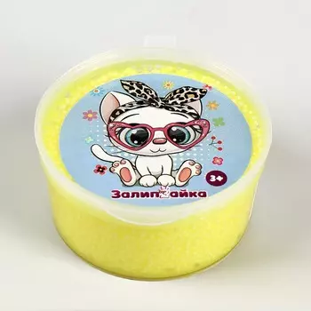 Трафаретный пластилин «Залипайка», Жёлтый, 20 г