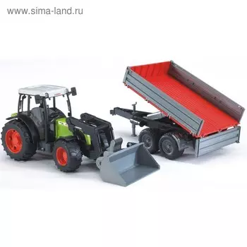Трактор Claas Nectis 267 F, с погрузчиком и прицепом