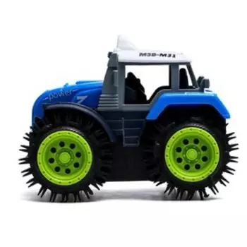 Трактор-перёвертыш «Хозяин фермы», работает от батареек, цвет синий