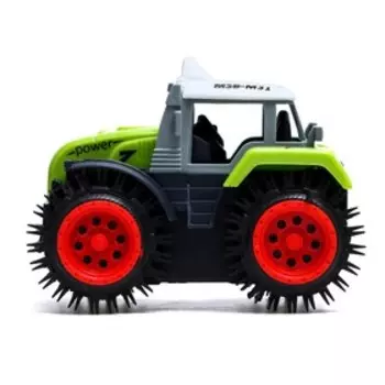 Трактор-перёвертыш «Хозяин фермы», работает от батареек, цвет зелёный