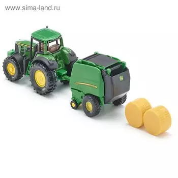 Трактор с пресс-подборщиком