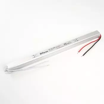 Трансформатор электронный для светодиодной ленты 12 Вт, Feron, LB001, 5А, 60 Вт