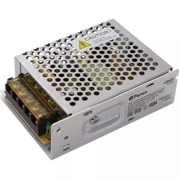 Трансформатор электронный для светодиодной ленты 12 Вт, Feron, LB002, 5А, 60 Вт