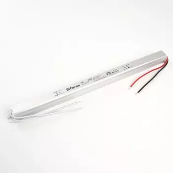 Трансформатор электронный для светодиодной ленты 24 Вт, Feron, LB001, 2.5A, 60 Вт