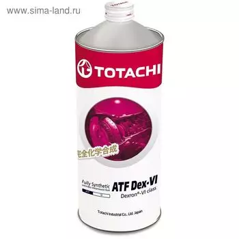 Масло трансмиссионное Totachi ATF Dex- VI, синтетическое, 1 л