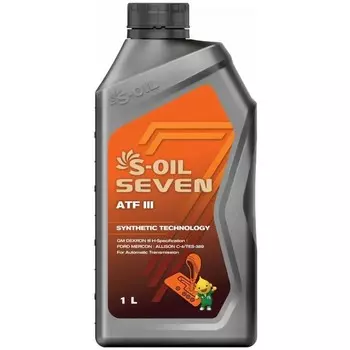 Трансмиссионное масло S-OIL 7 ATF III , 1 л