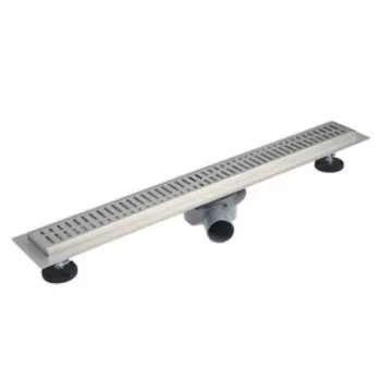 Трап линейный AFLORN AF20107-70, 700х70 мм, c флaнцeм своб. вращения 360°, нерж. сталь